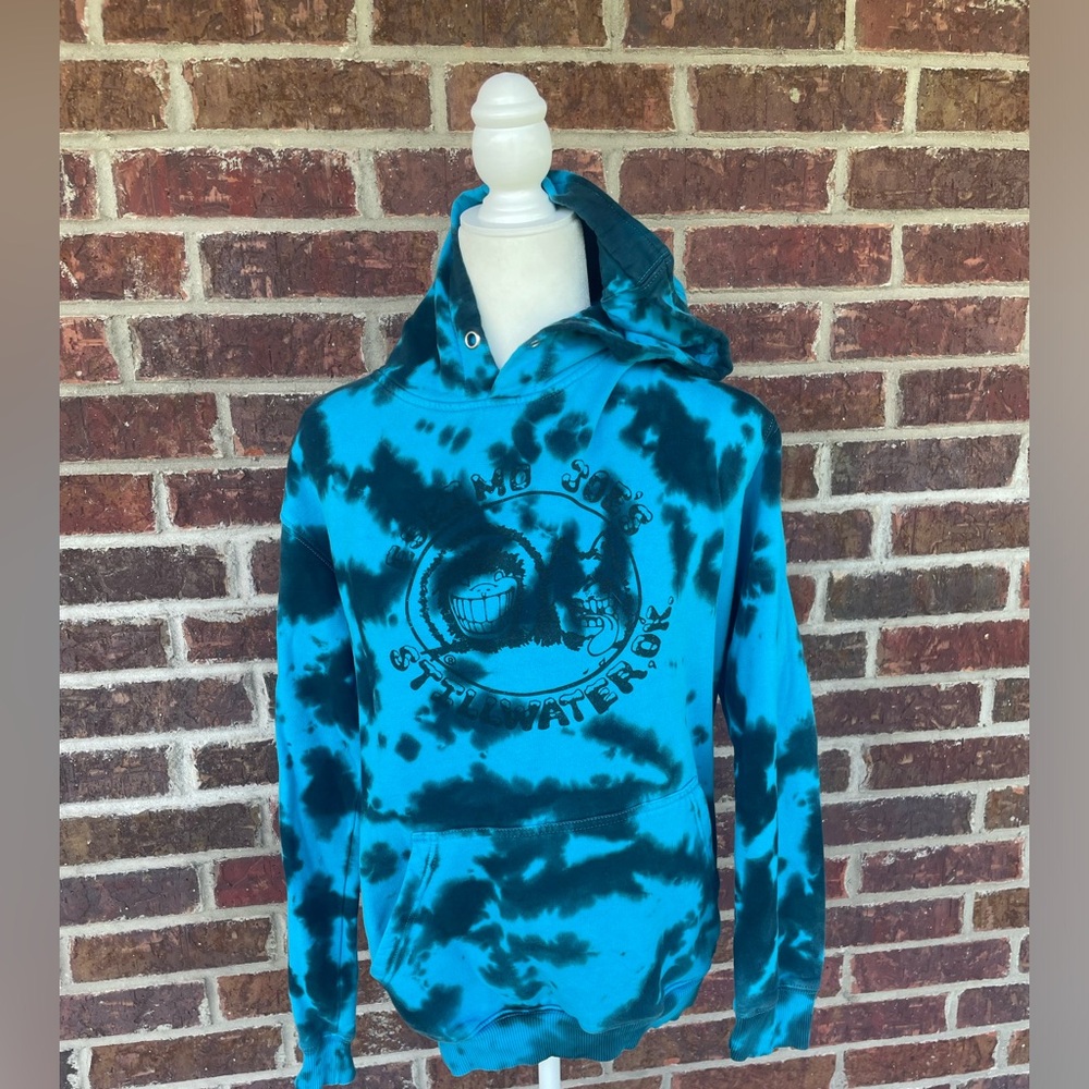 Women’s Eskimo Joe’s Blue Tie Dye Hoodie Size Medium Missing Drawstring